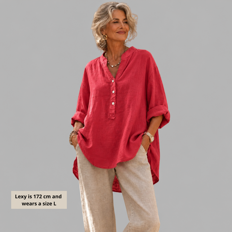 POPPY | RELAXED BUTTON BLOUSE