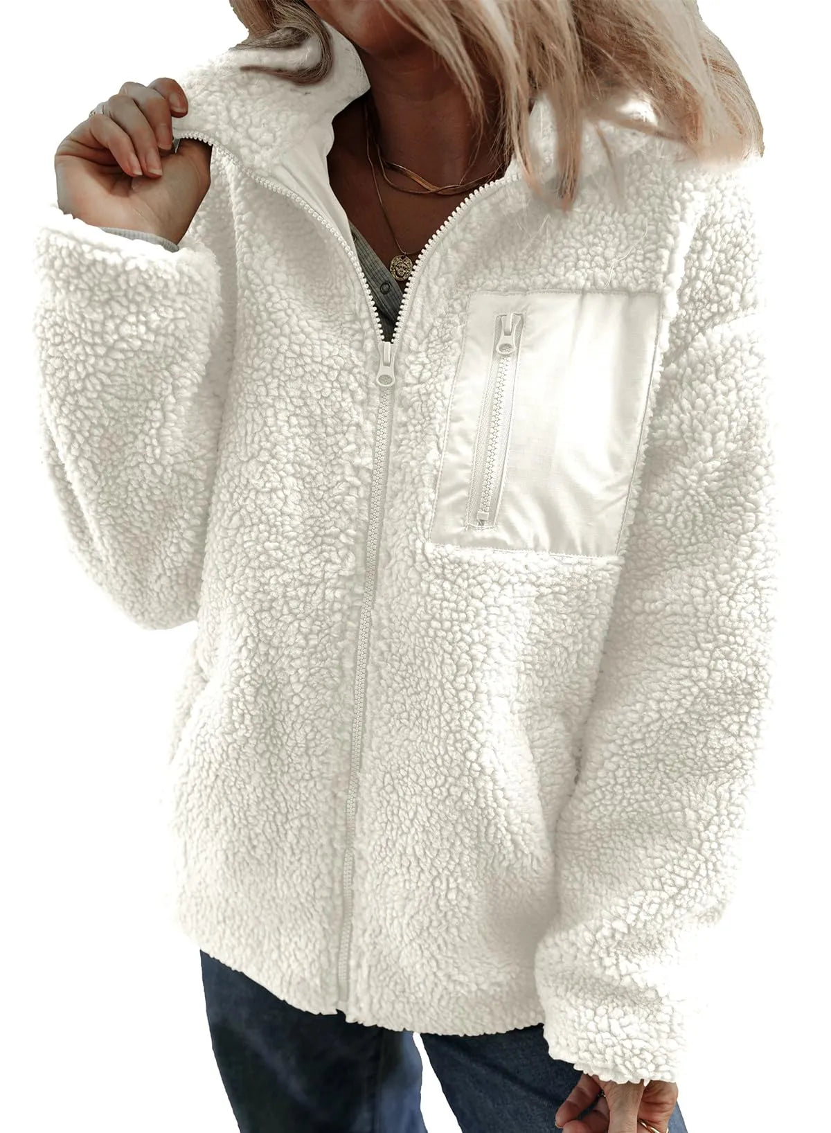 ELLA | COSY TEDDY ZIP JACKET