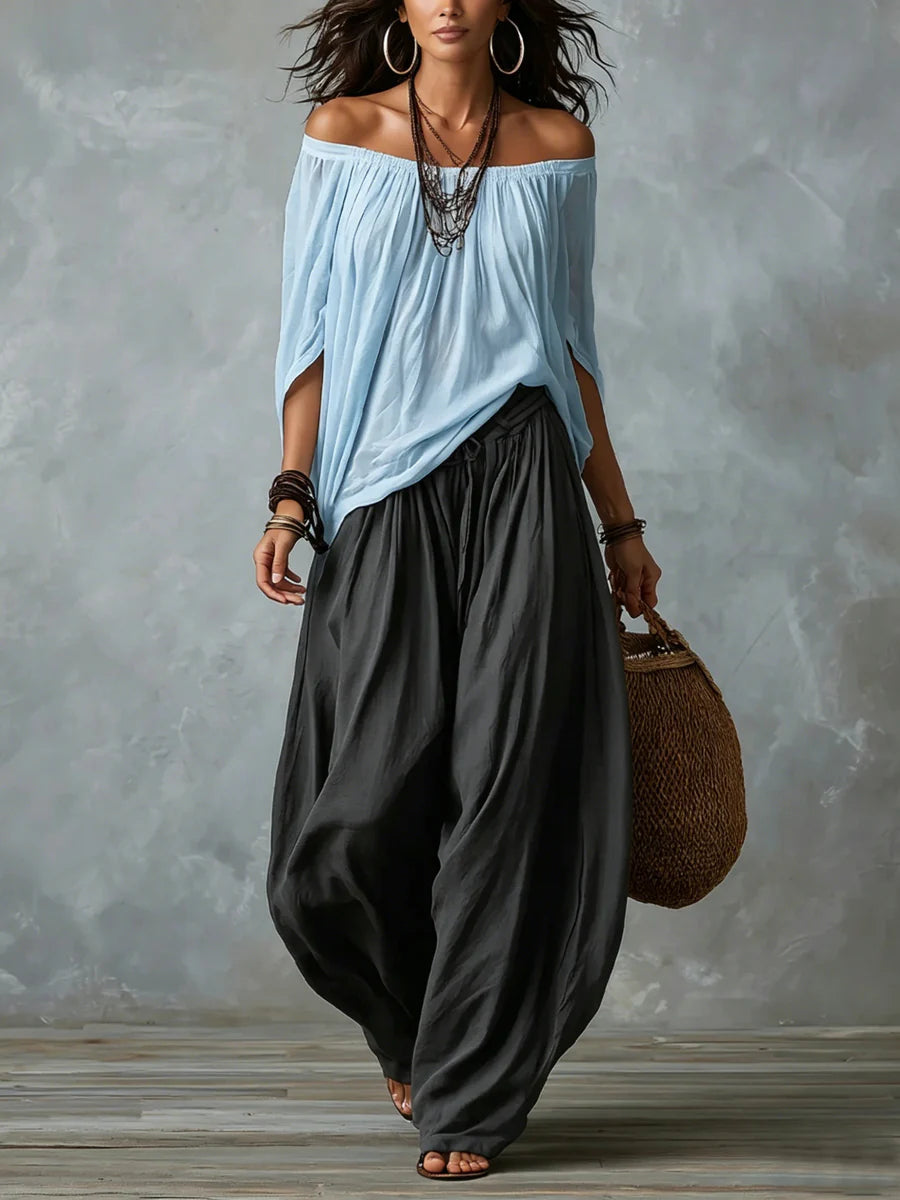 JADIA | ELEGANT OFF-SHOULDER TWO-PIECE SET