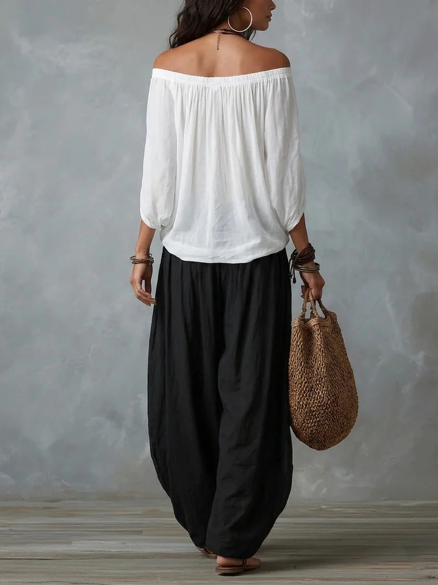 JADIA | ELEGANT OFF-SHOULDER TWO-PIECE SET
