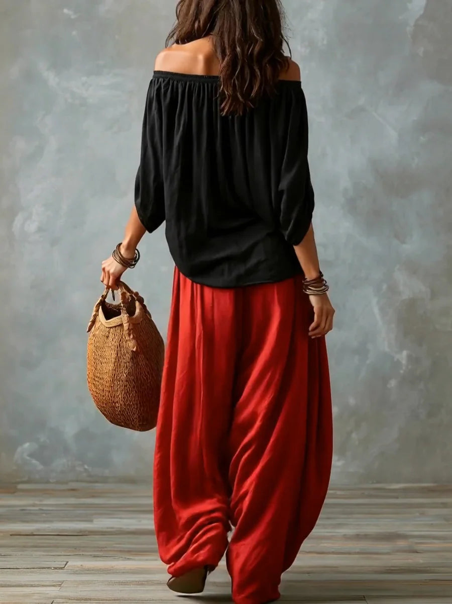 JADIA | ELEGANT OFF-SHOULDER TWO-PIECE SET