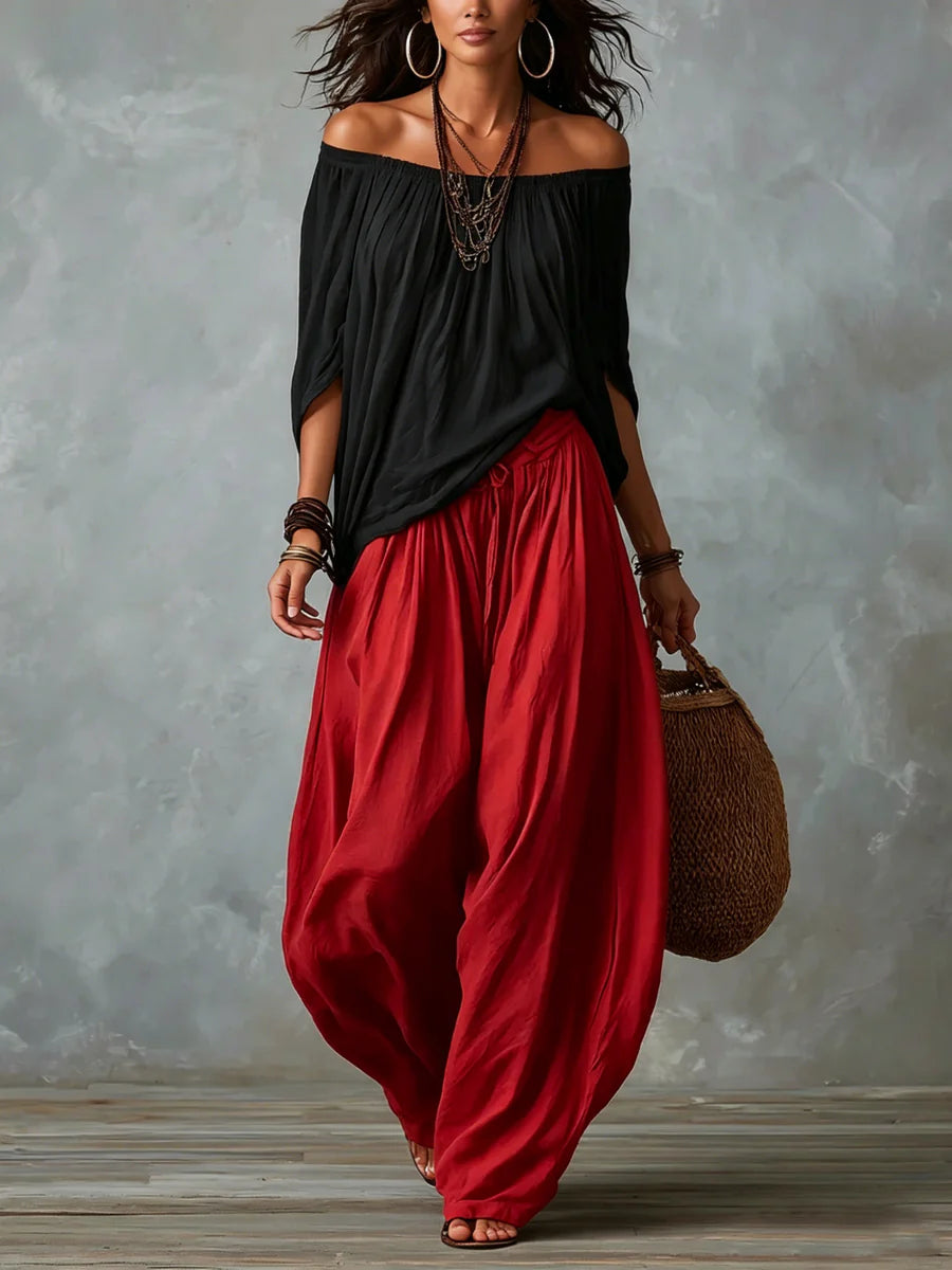 JADIA | ELEGANT OFF-SHOULDER TWO-PIECE SET