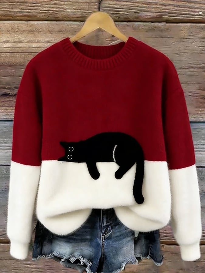 POPPY | CAT DETAIL COSY JUMPER