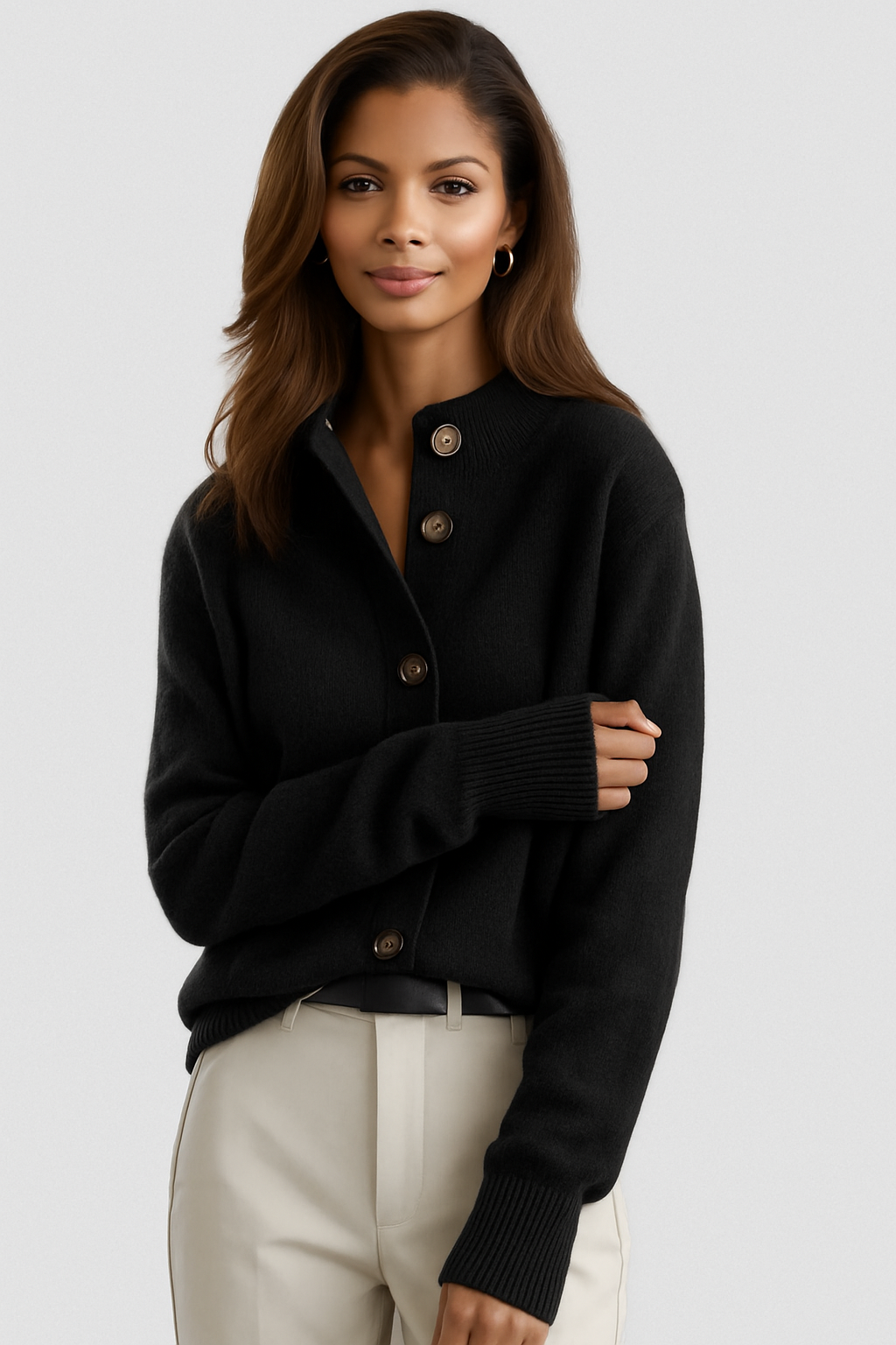 ELLA | COSY BUTTON-UP KNITTED CARDIGAN
