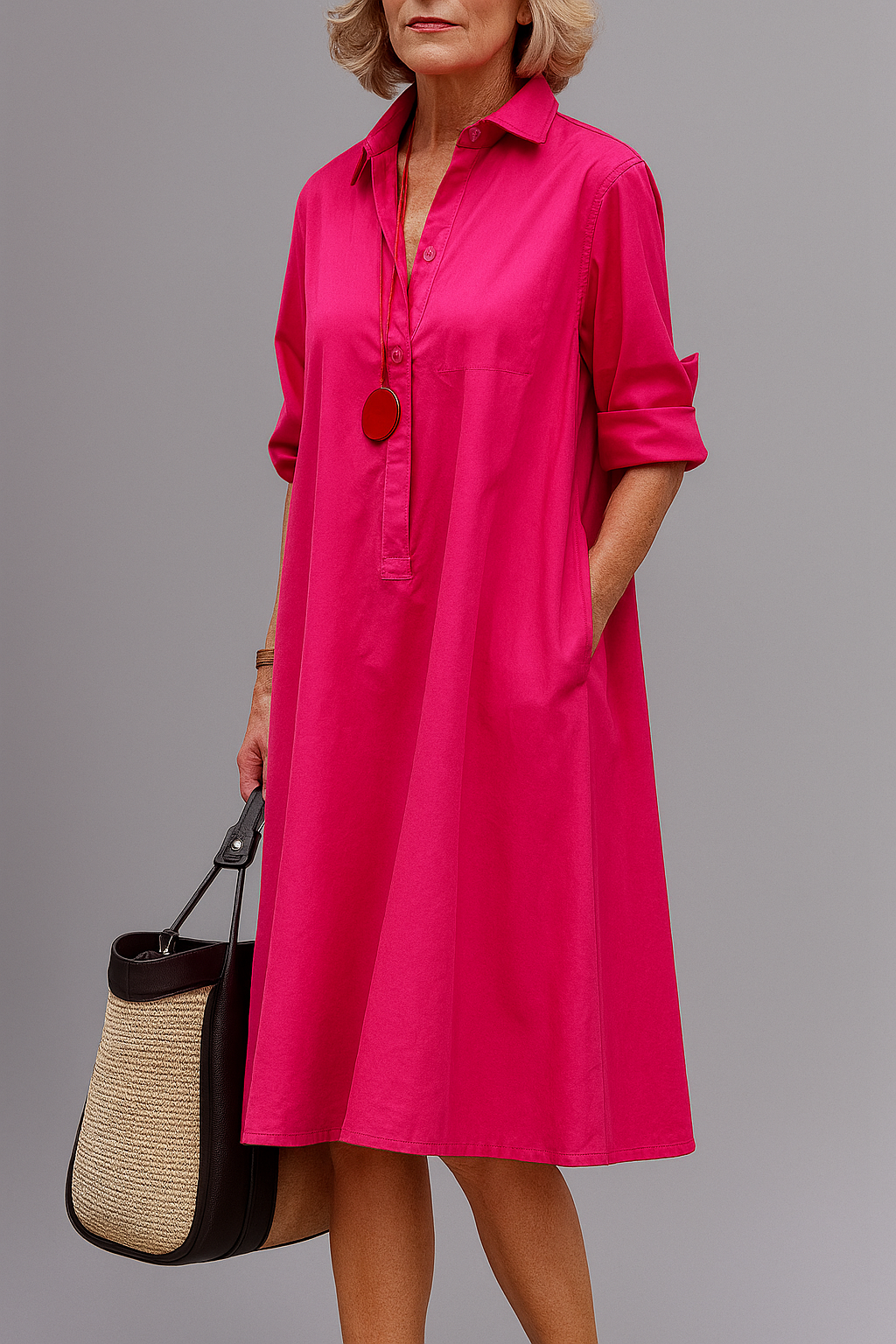 CHLOE | STYLISH AND EFFORTLESS MIDI DRESS