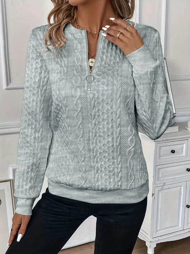 AMY | SWEATER WITH ZIPPER
