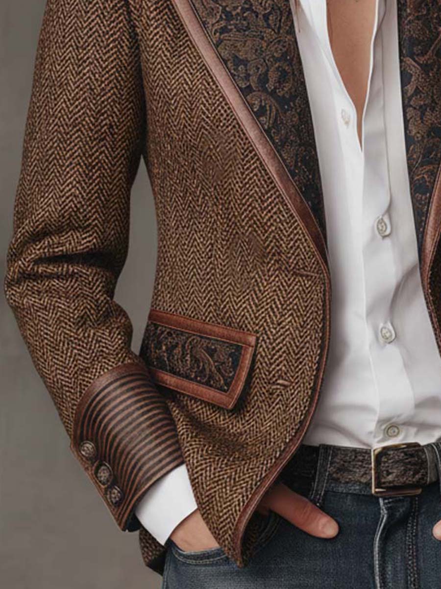 VICTORIA | HERRINGBONE BLAZER