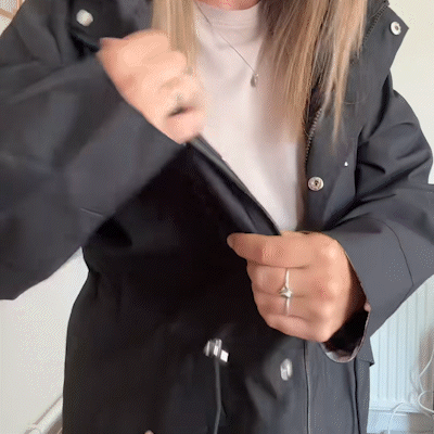 CARLOTTA | HOODED LONGLINE RAINCOAT