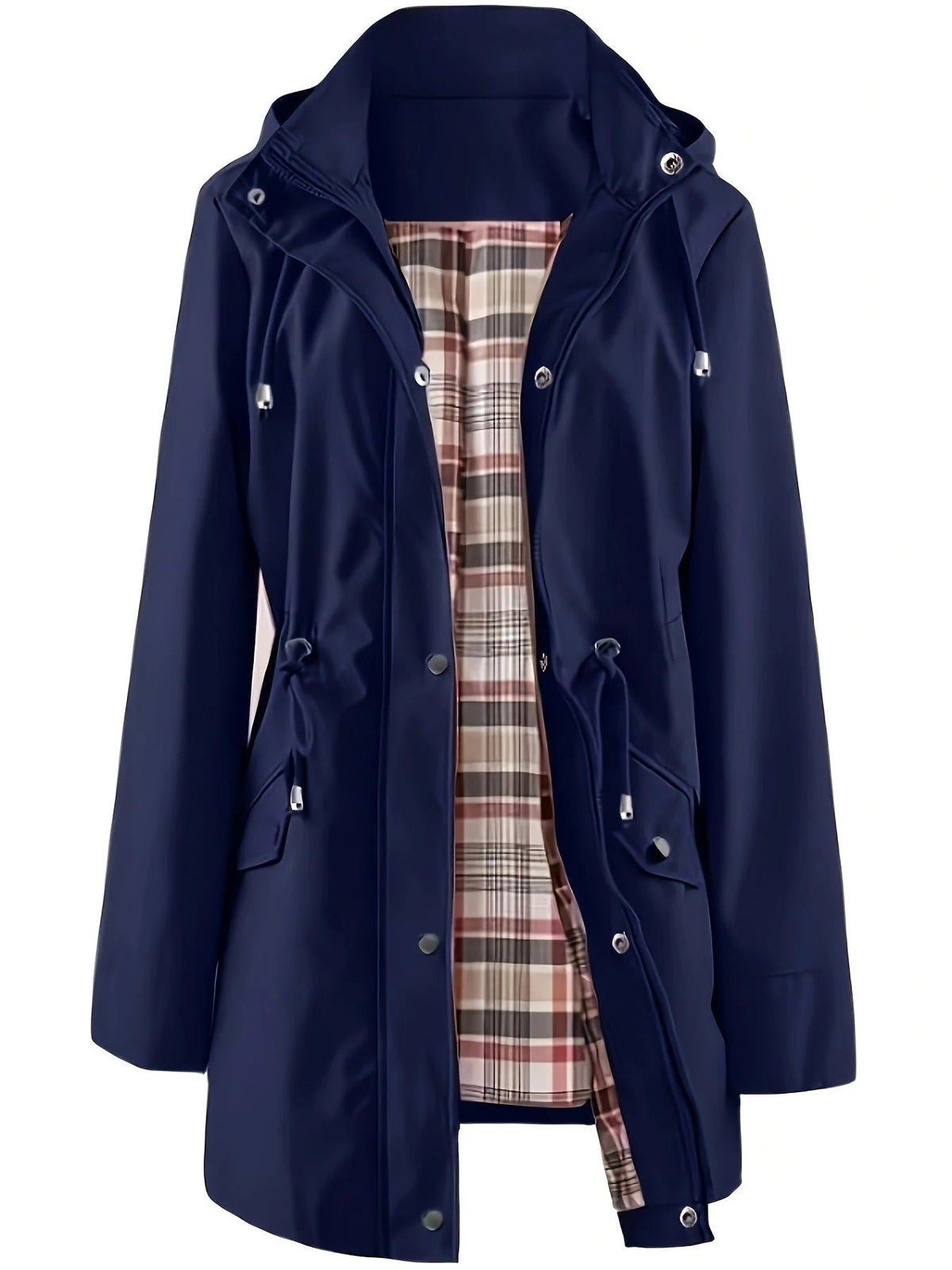 CARLOTTA | HOODED LONGLINE RAINCOAT