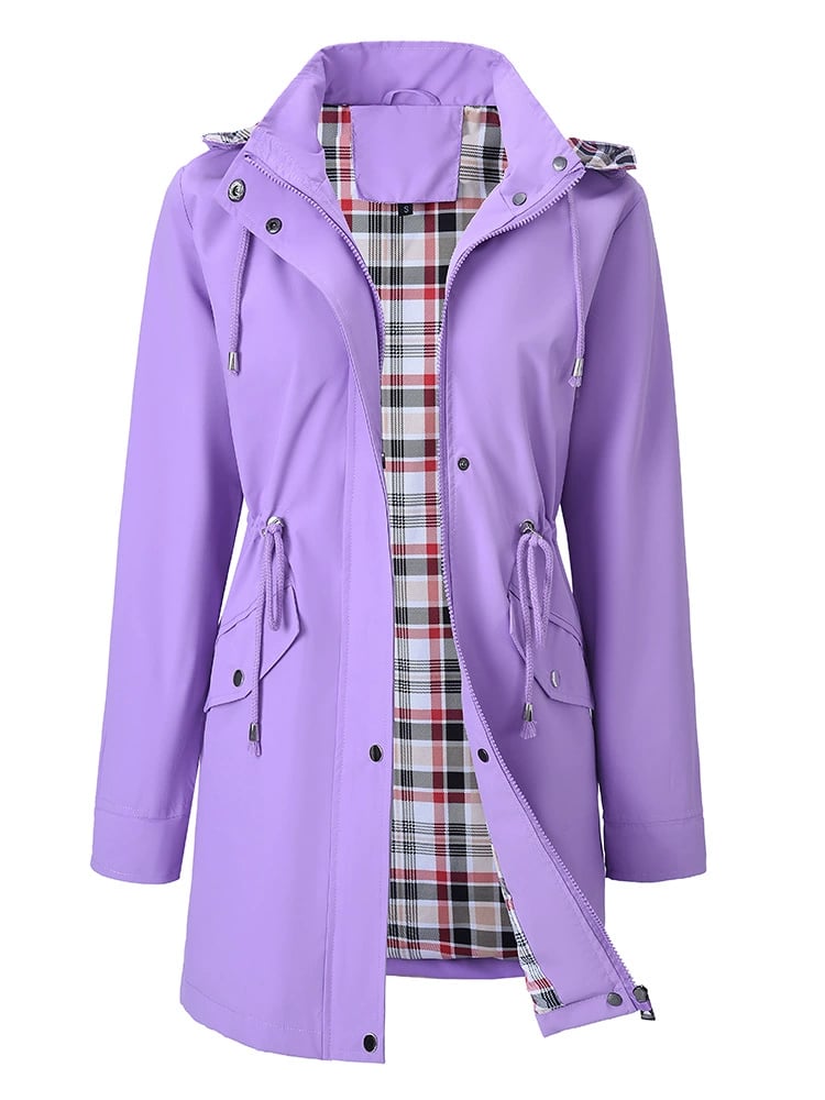 CARLOTTA | HOODED LONGLINE RAINCOAT