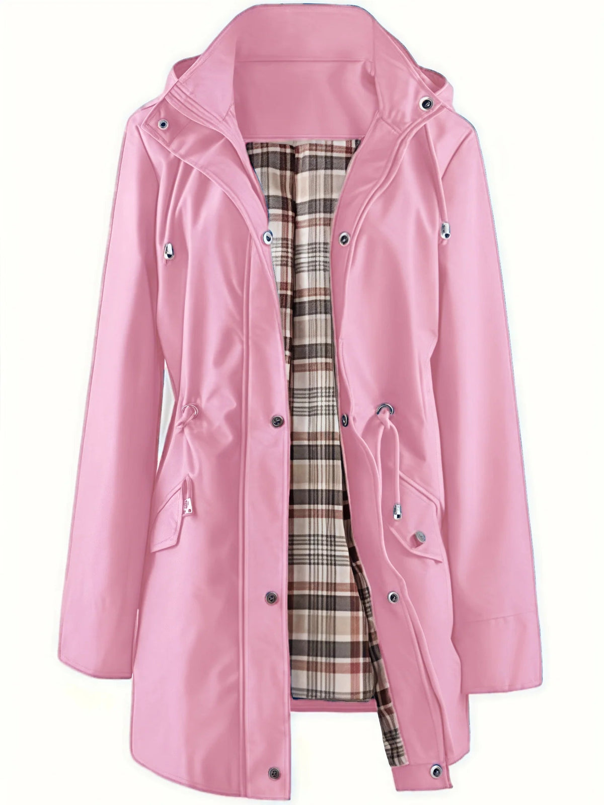 CARLOTTA | HOODED LONGLINE RAINCOAT