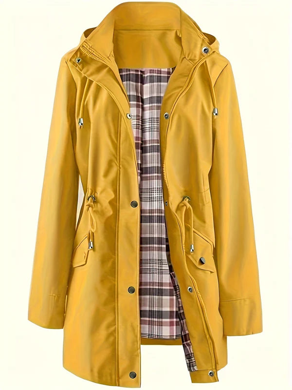 CARLOTTA | HOODED LONGLINE RAINCOAT