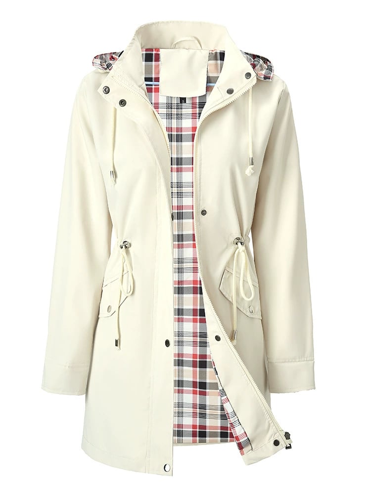 CARLOTTA | HOODED LONGLINE RAINCOAT