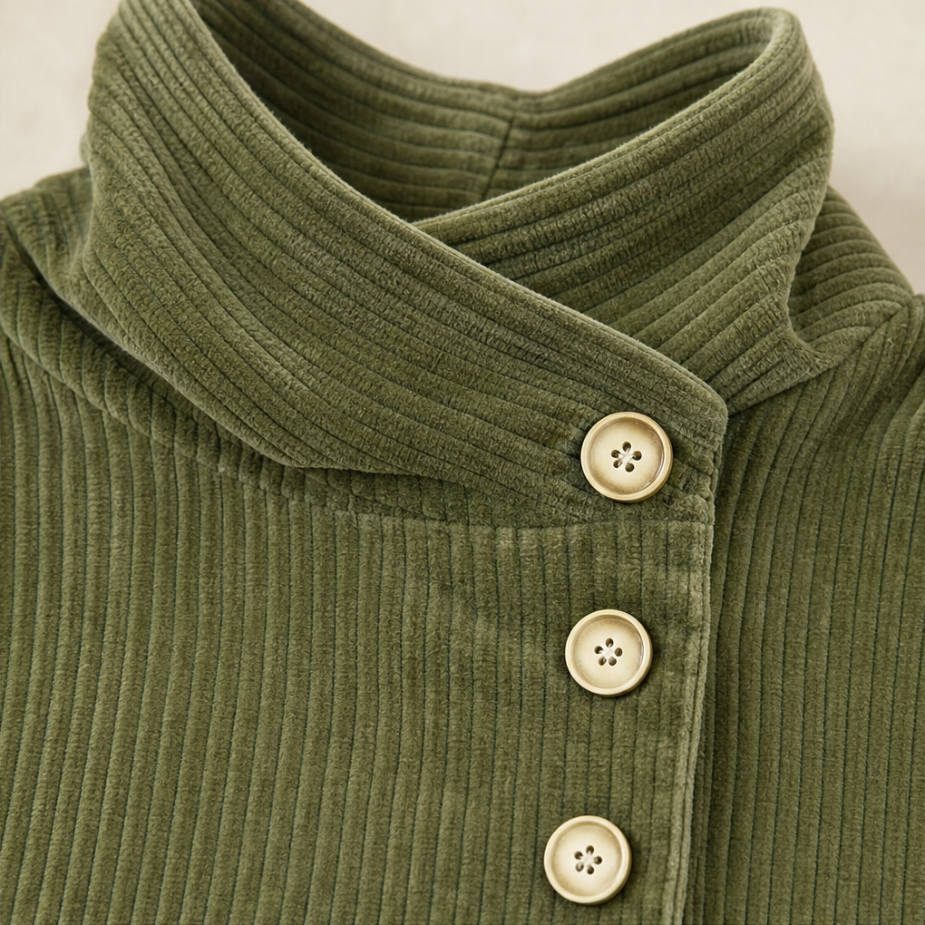 ELIZA | ASYMMETRIC CORDUROY TOP