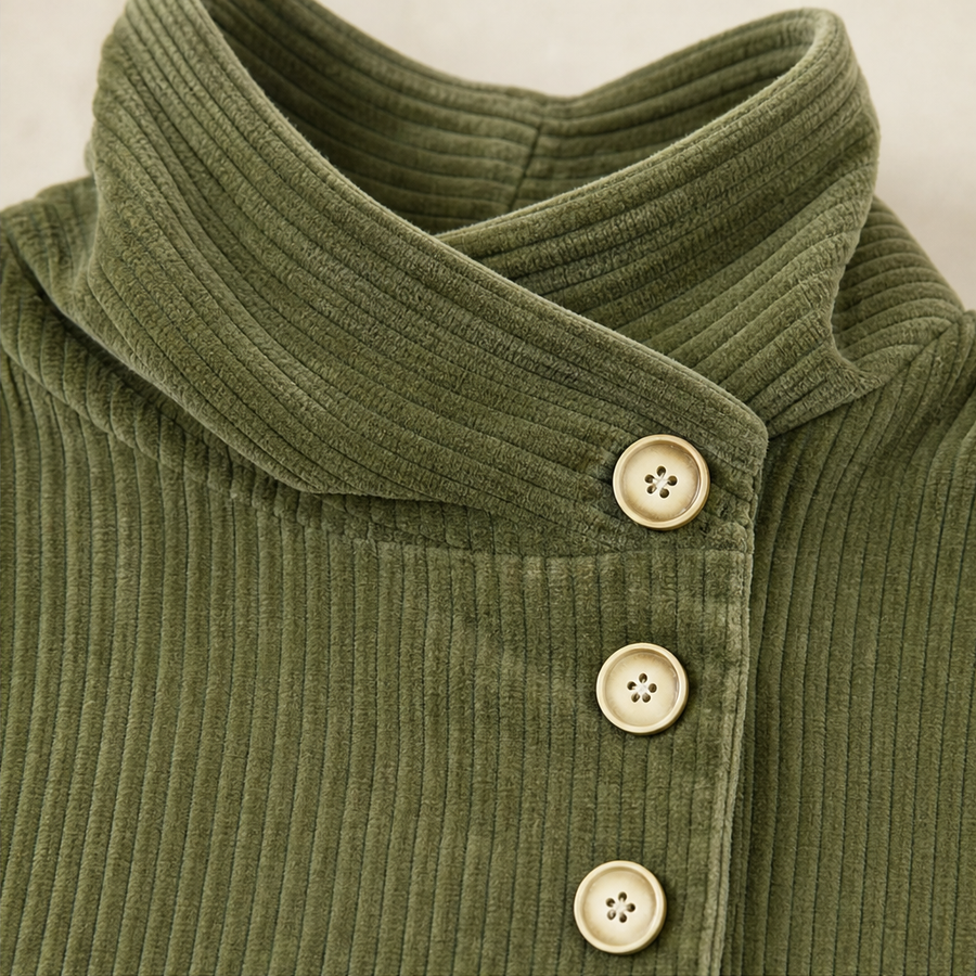 ELIZA | ASYMMETRIC CORDUROY TOP