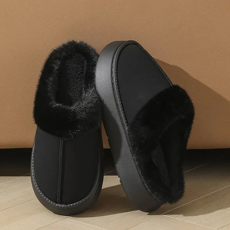 LYNNE | PLUSH SLIP-ON SLIPPERS