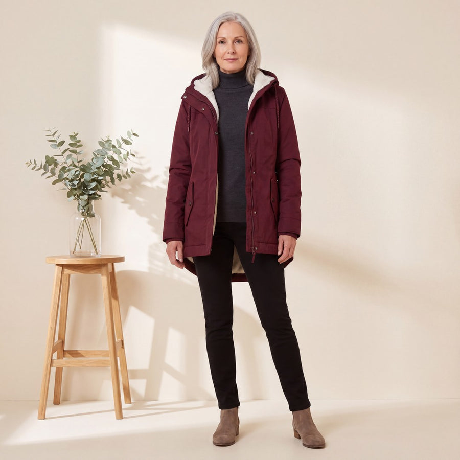 LAYLA | WATERPROOF FLEECE-LINED HOODED JACKET