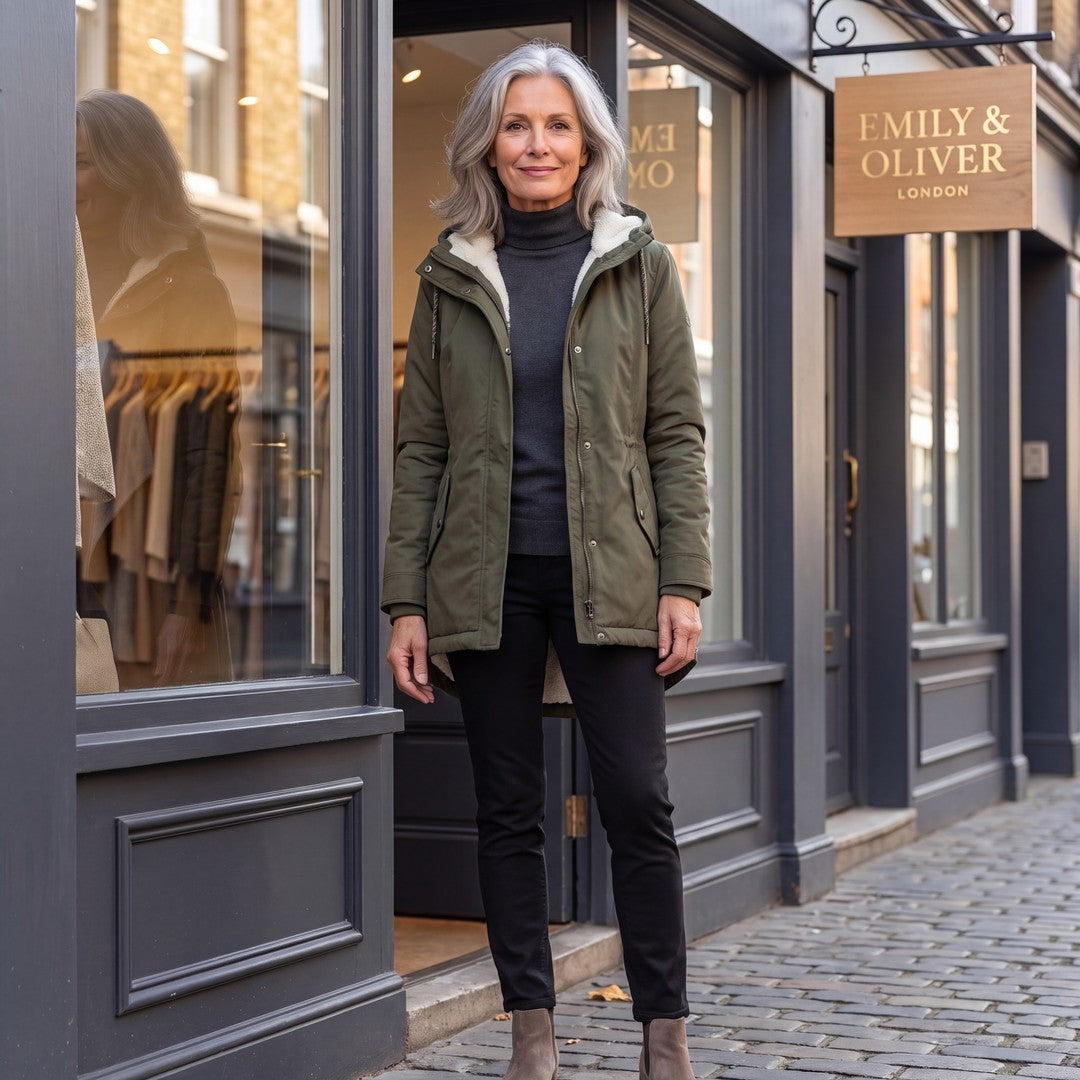 LAYLA | WATERPROOF FLEECE-LINED HOODED JACKET