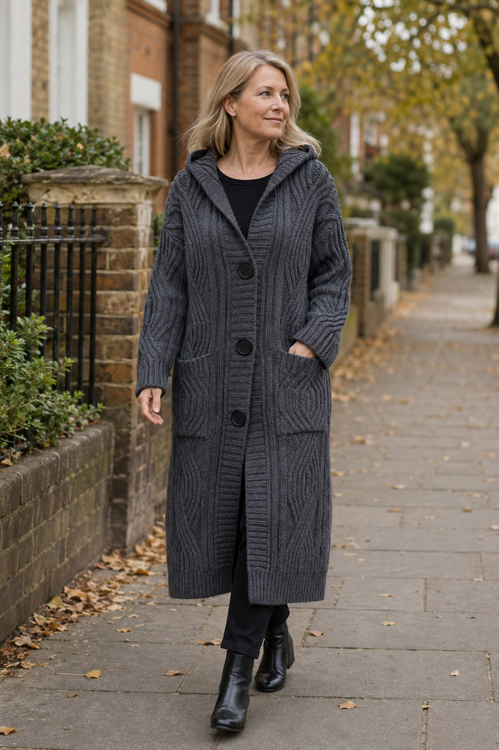 ANNE | OVER-THE-KNEE LOOSE KNITWEAR JACKET