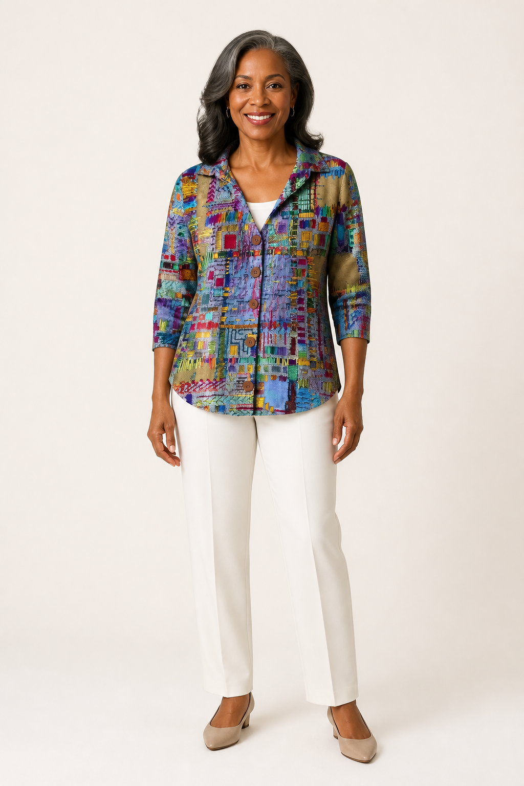 CAROLINE | PATCHOULI ARTISTIC CARDIGAN