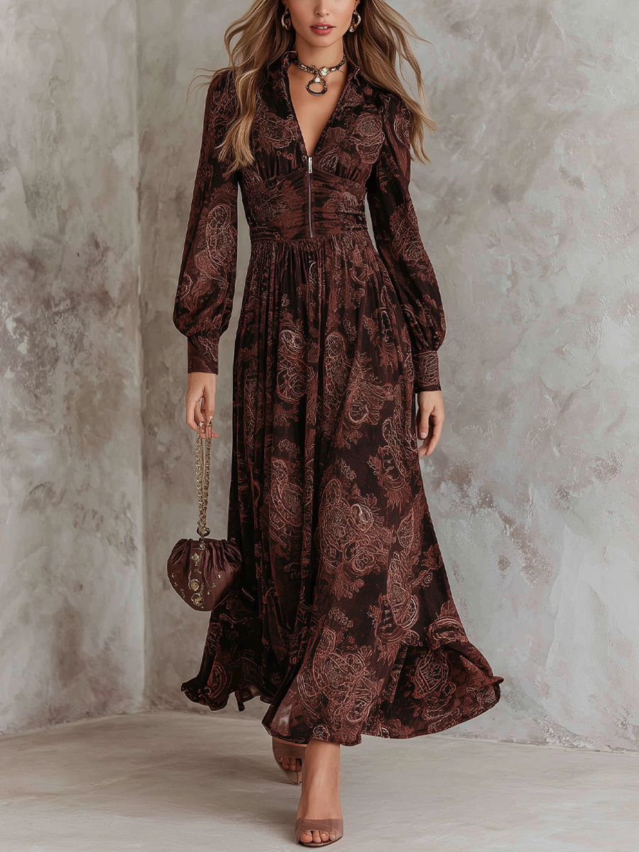 VIVIENNE | PAISLEY MAXI DRESS