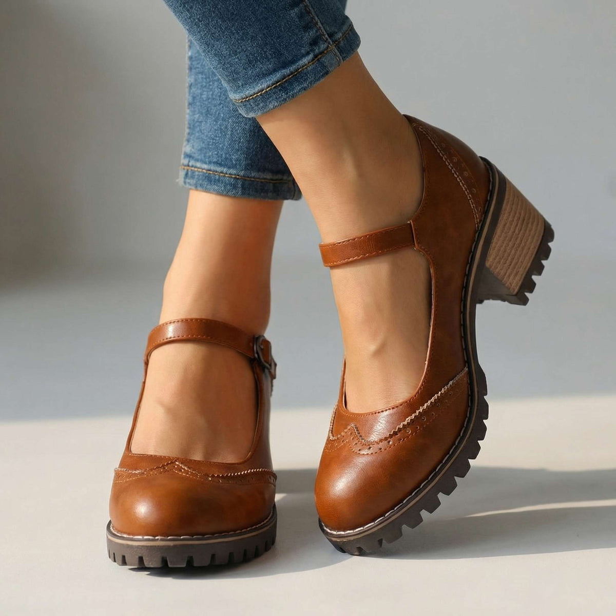 ROSIE | CLASSIC MARY JANE BLOCK HEELS