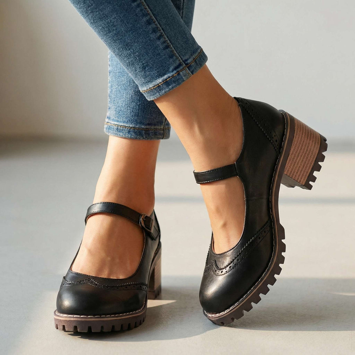 ROSIE | CLASSIC MARY JANE BLOCK HEELS
