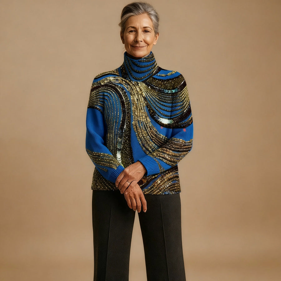 IVY | CHRISTMAS KNIT TURTLENECK SWEATER