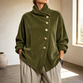 ELIZA | ASYMMETRIC CORDUROY TOP