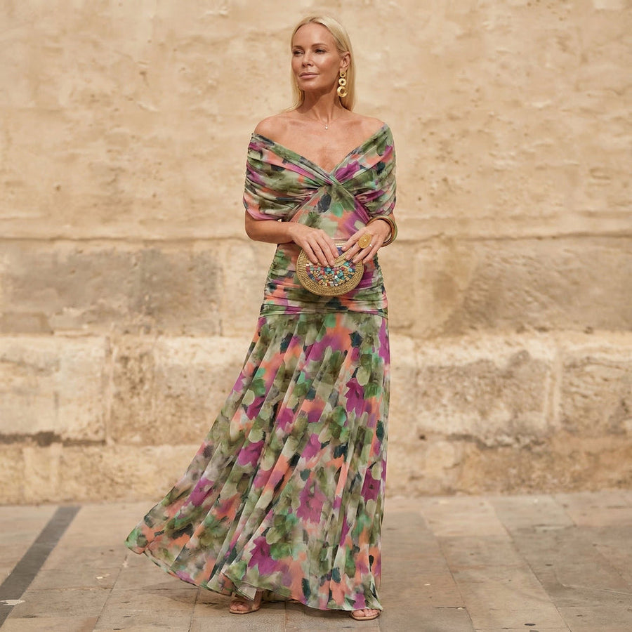 Cristy Elegant Floral Dress