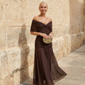 REAGAN | ELEGANT BROWN DRESS