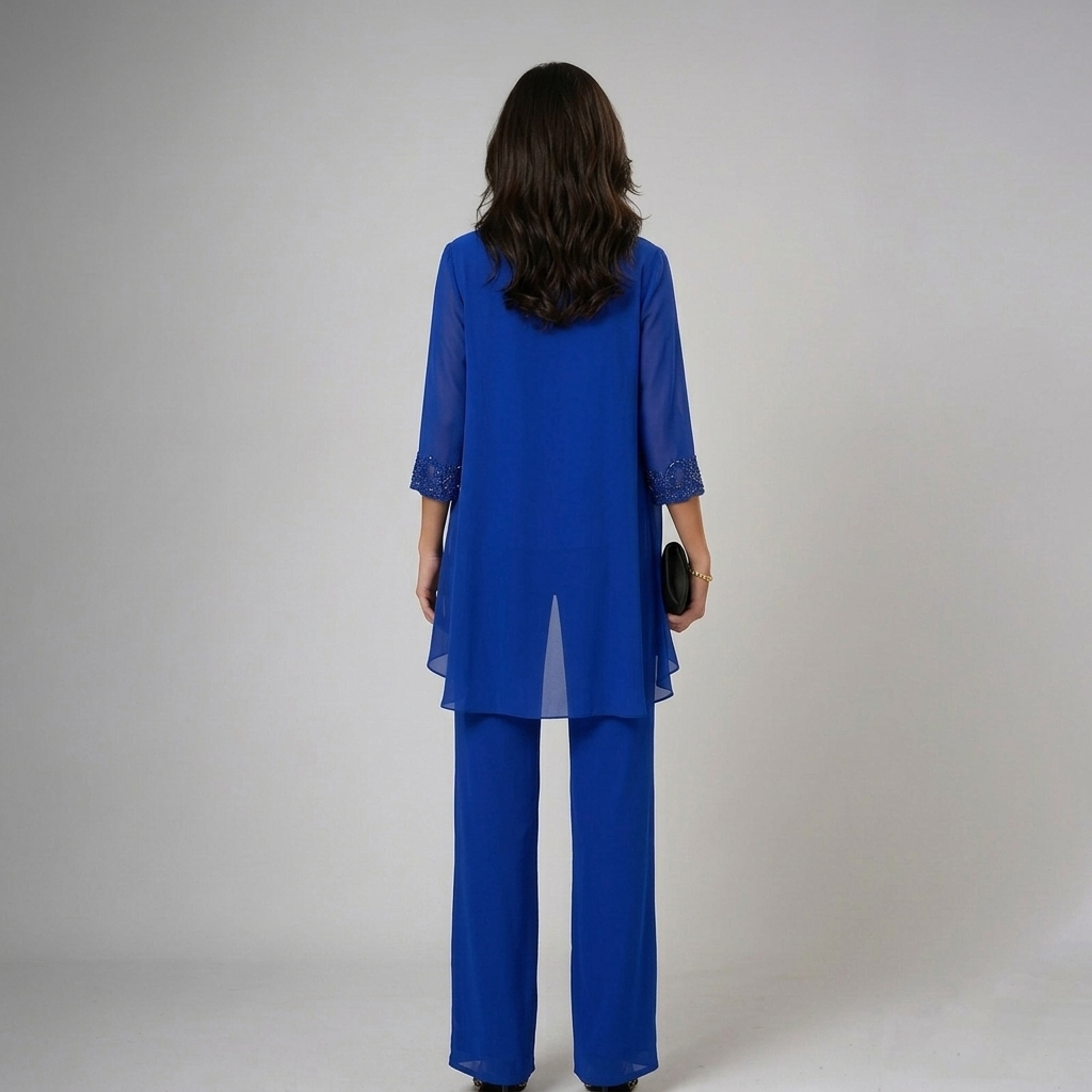 ELIZA | ELEGANT LACE THREE-PIECE TROUSER SET