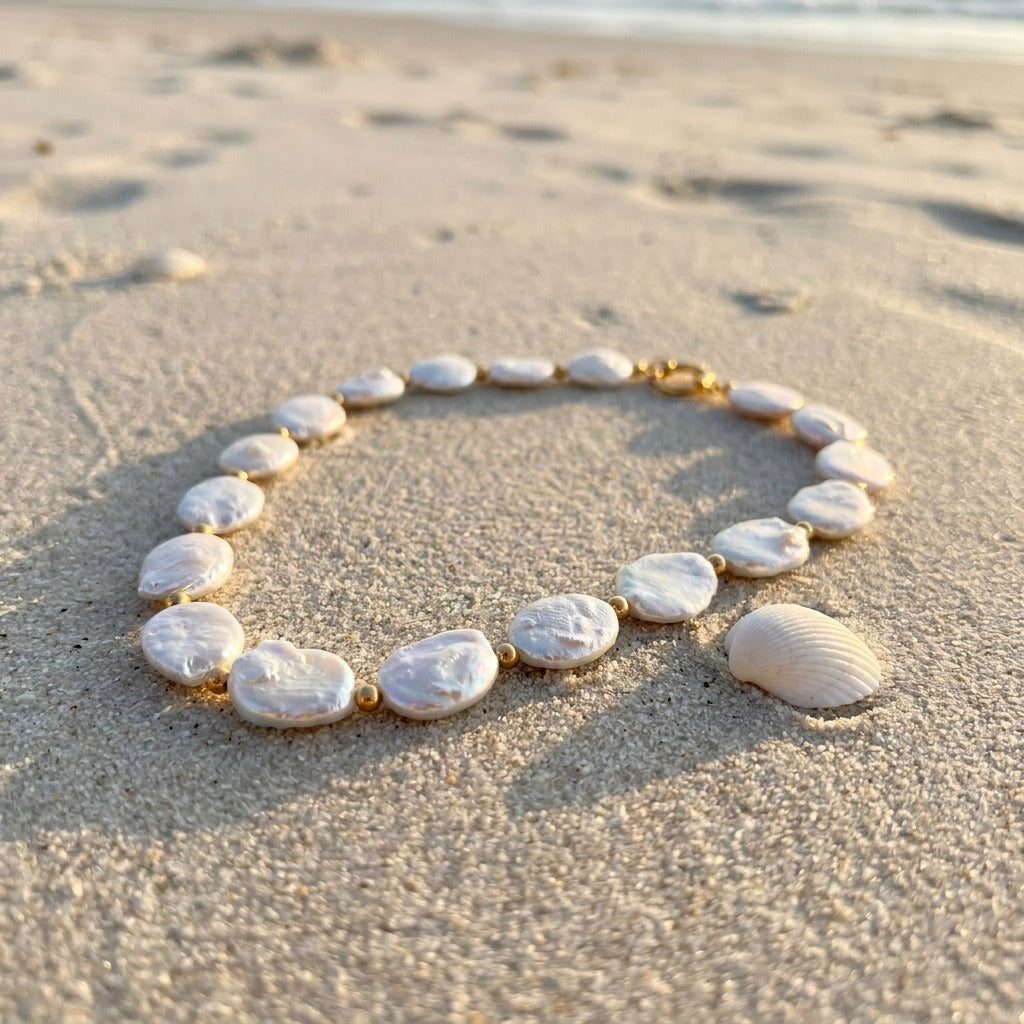 Baroque Coin Pearl Necklace
