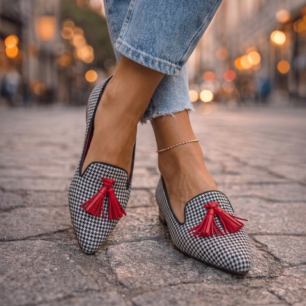LIVIA | POINTED SLIP-ON FLATS