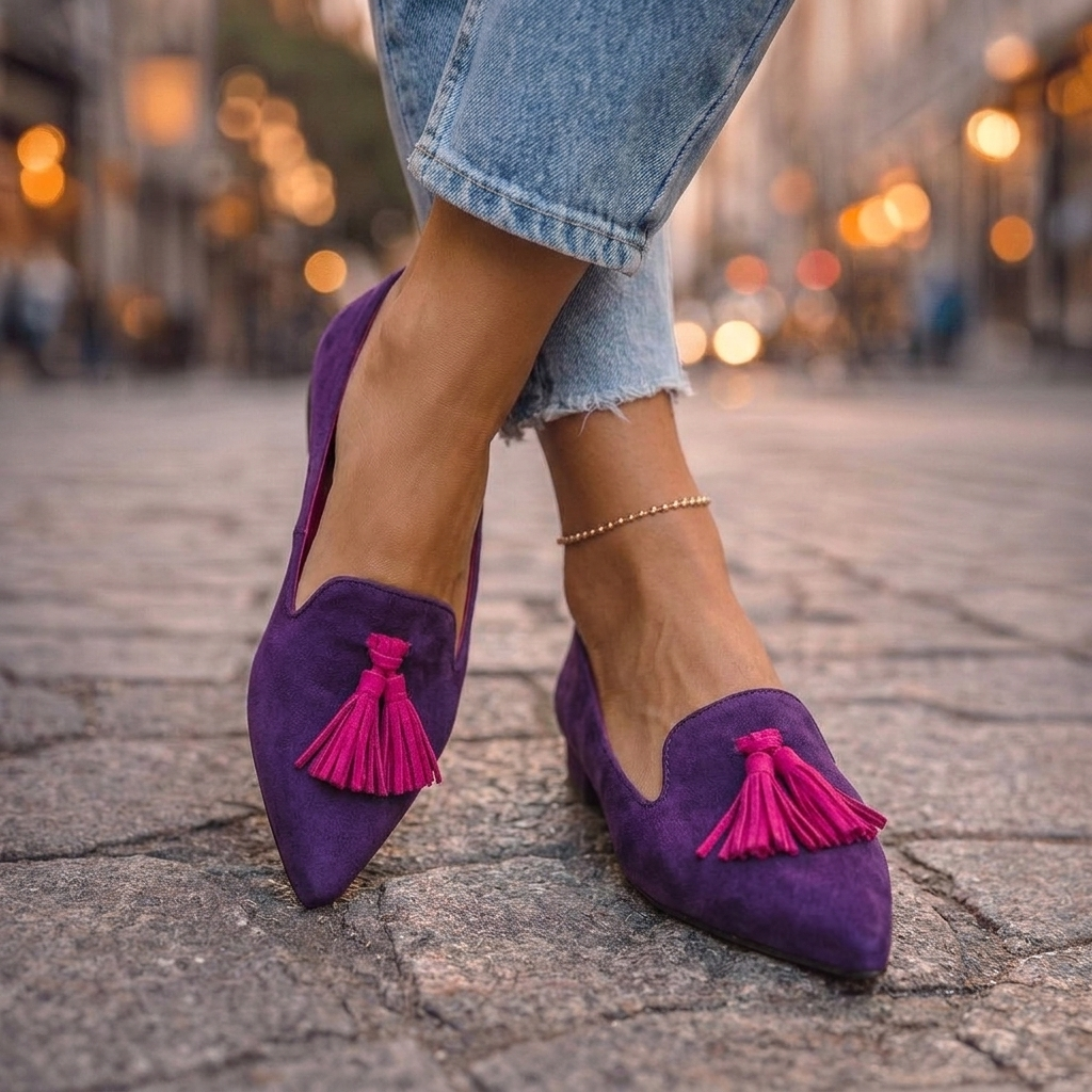 LIVIA | POINTED SLIP-ON FLATS