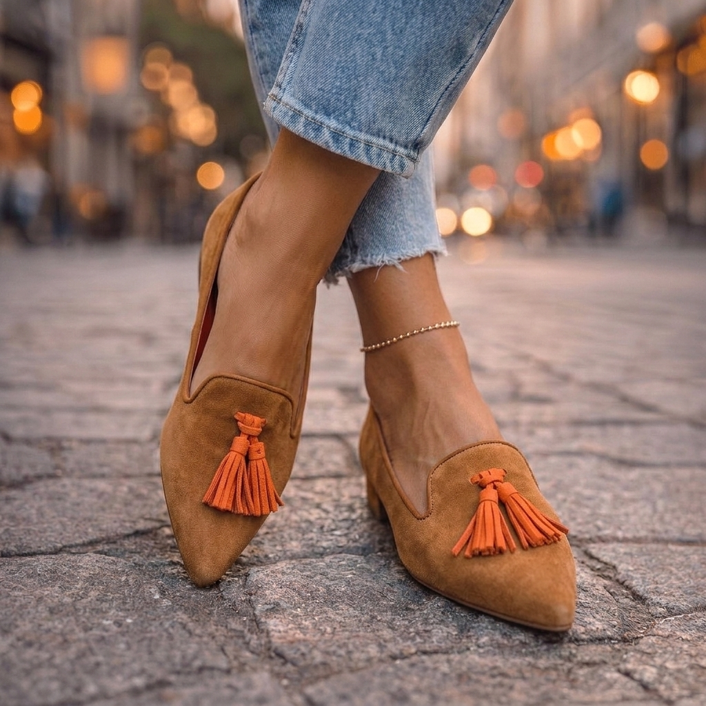 LIVIA | POINTED SLIP-ON FLATS