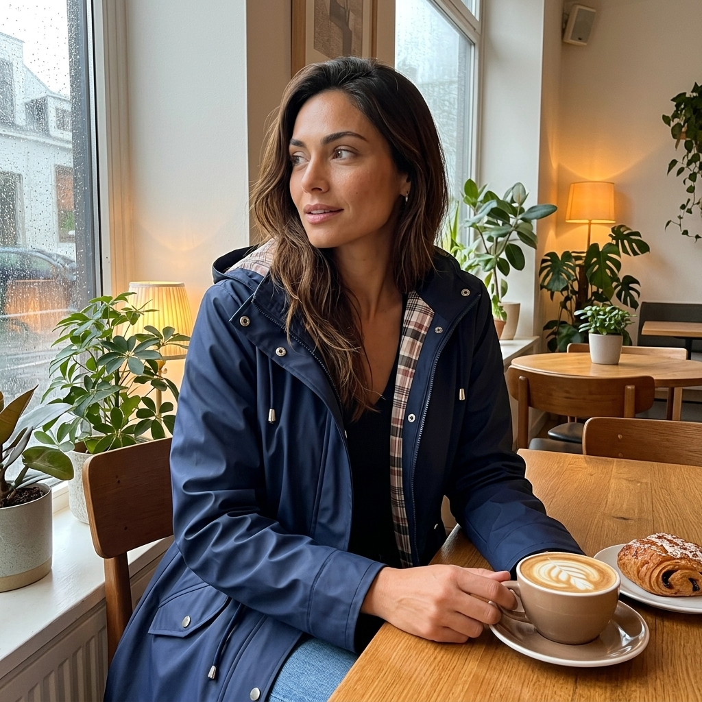 CARLOTTA | HOODED LONGLINE RAINCOAT