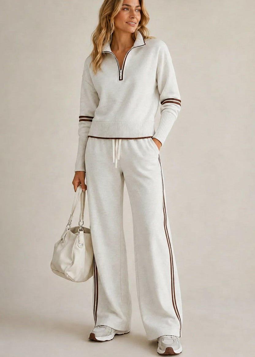 AMELIA | RELAXED QUARTER-ZIP LOUNGE SET