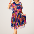 VIVIENNE | COLOURFUL FLOWING MIDI DRESS