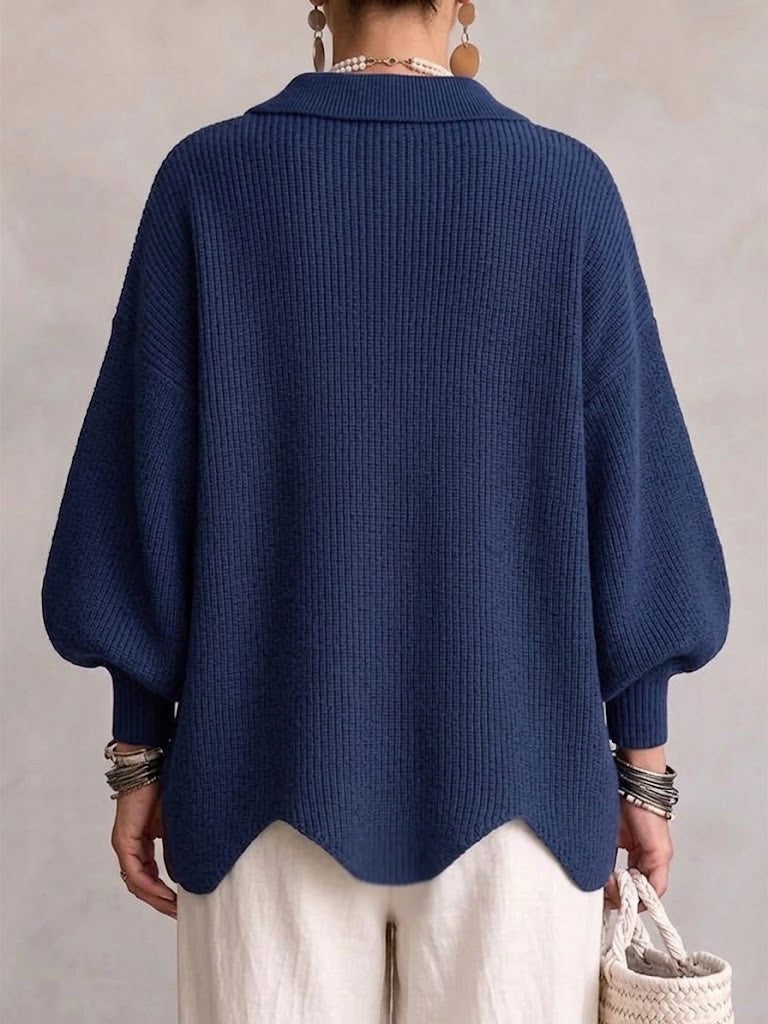 BEATRICE | ELEGANT OVERSIZED BUTTON CARDIGAN