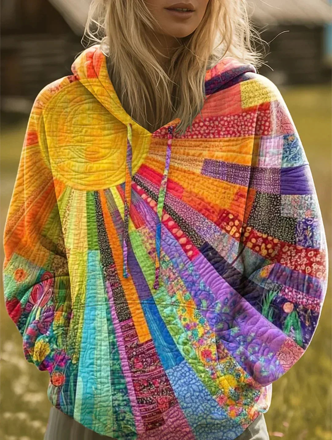 SIENNA | BOHEMIAN PATCHWORK HOODIE