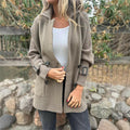 ANNABEL | SOFT KNITTED JACKET WITH RIBBED SLEEVES