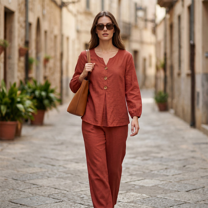 HARRIET | RELAXED BUTTON FRONT TWO PIECE SET