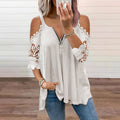 MAISIE | LACE COLD SHOULDER BLOUSE