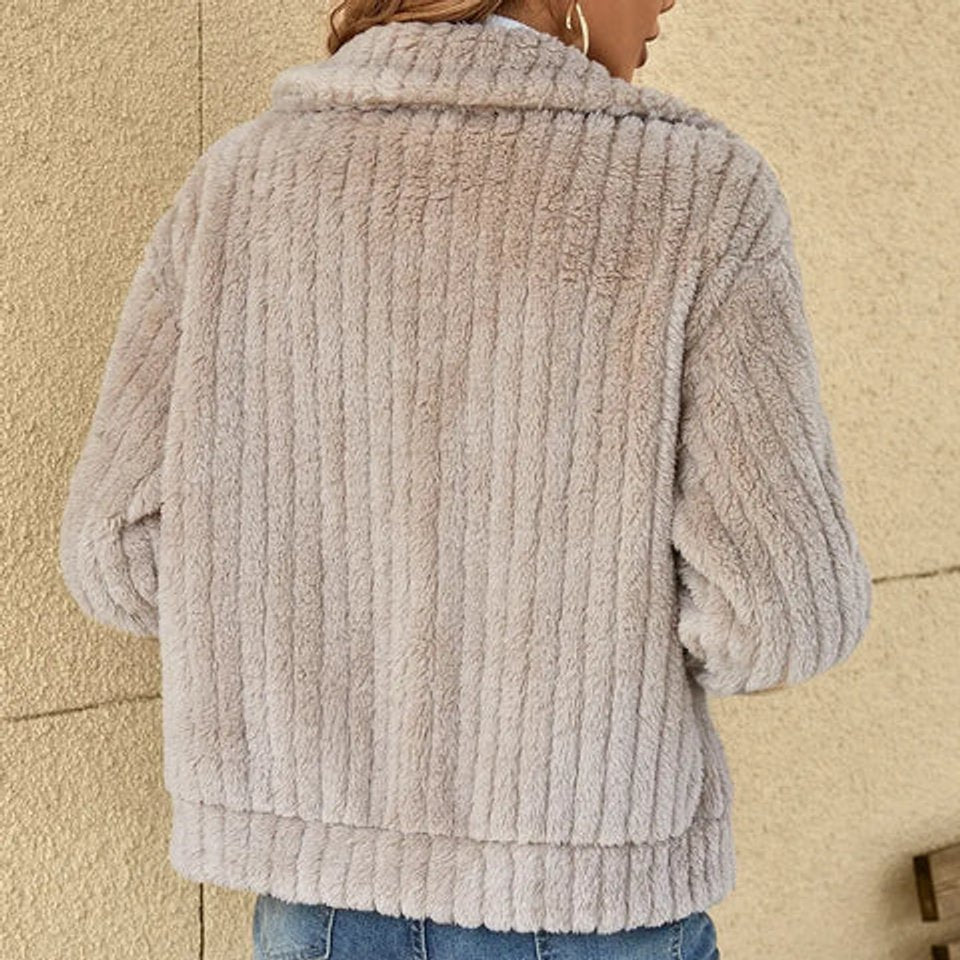 JOYCE | COSY TEXTURED ZIP JACKET