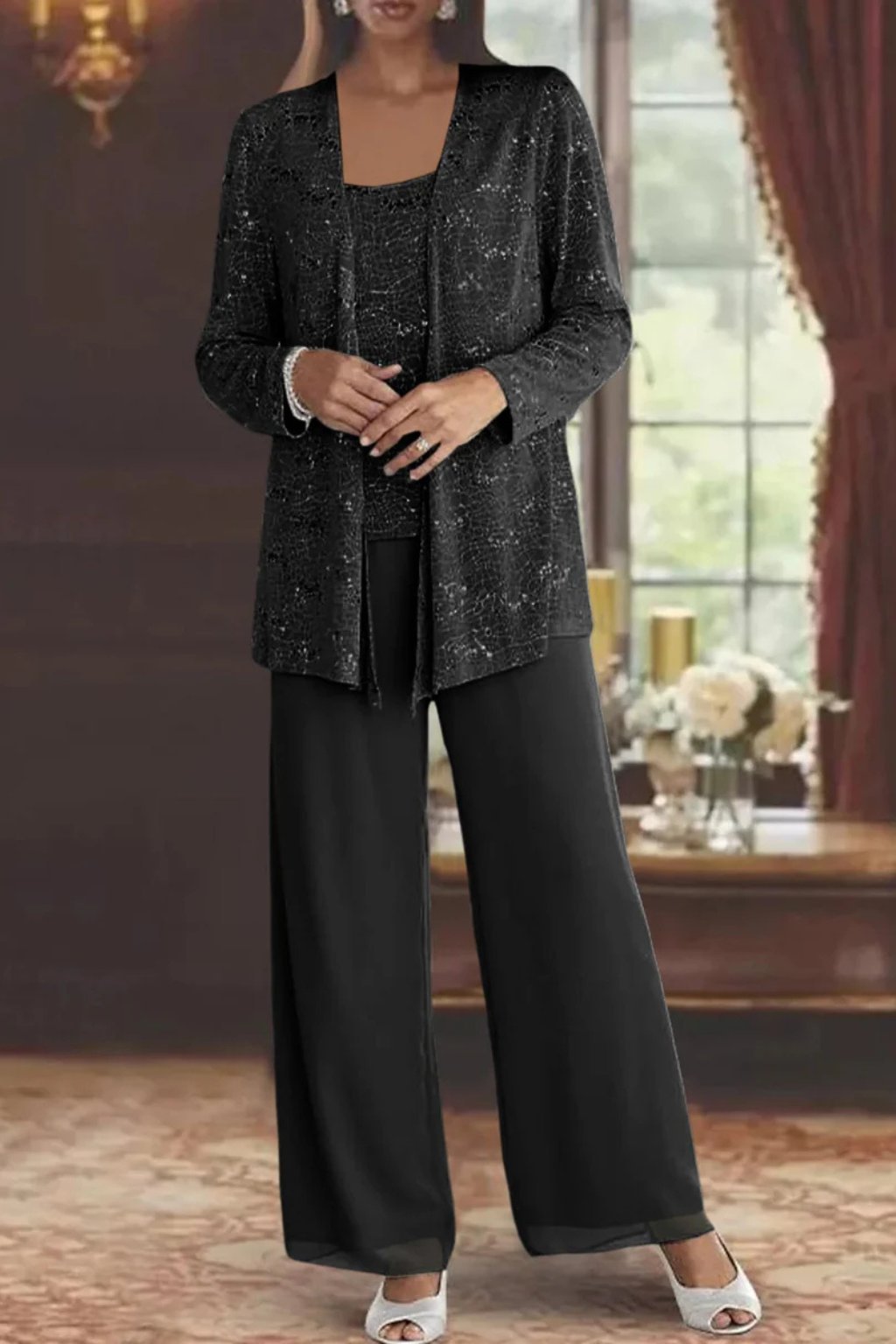 LUNA | ELEGANT THREE-PIECE TROUSER SET